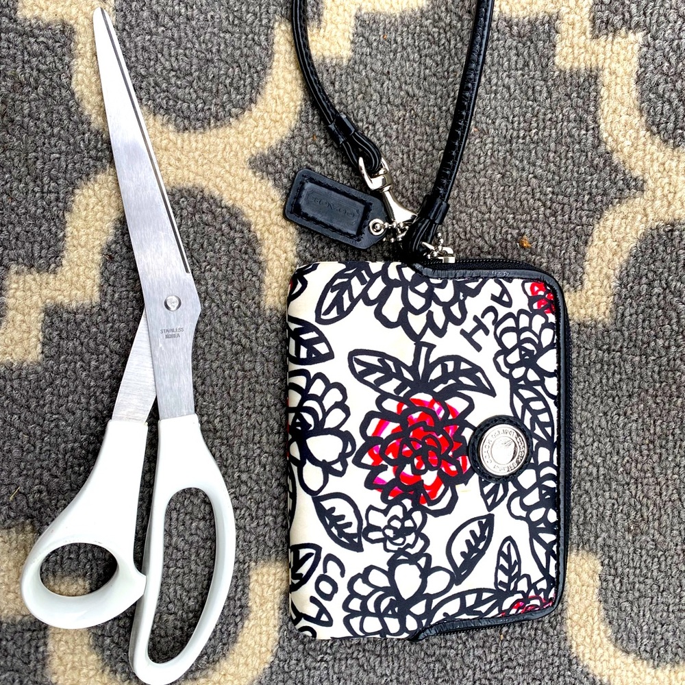 Cute floral Coach wristlet